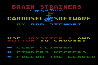 Brain Strainers box art for Colecovision